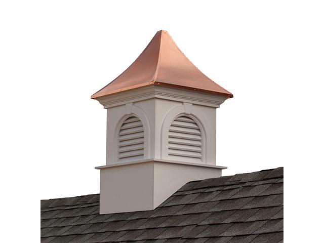 67 Brown and White Handcrafted Smithsonian Newington Vinyl Cupola with Copper Roof - Newegg.com 67&#34; Brown and White... 