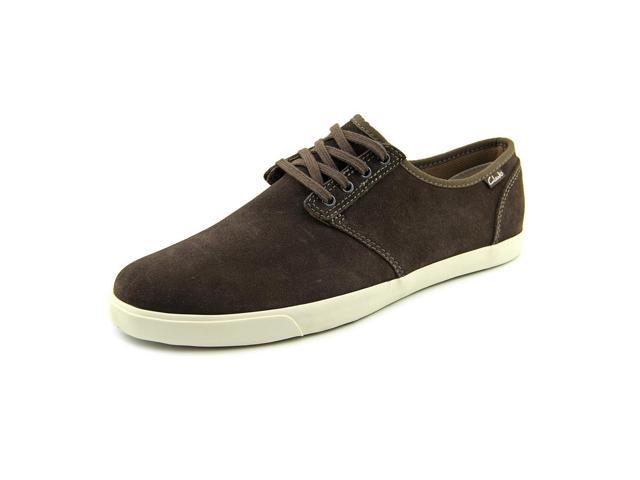clarks men's torbay lace leather sneakers