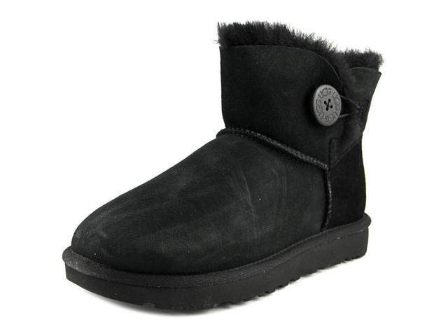 ugg mini bailey button black