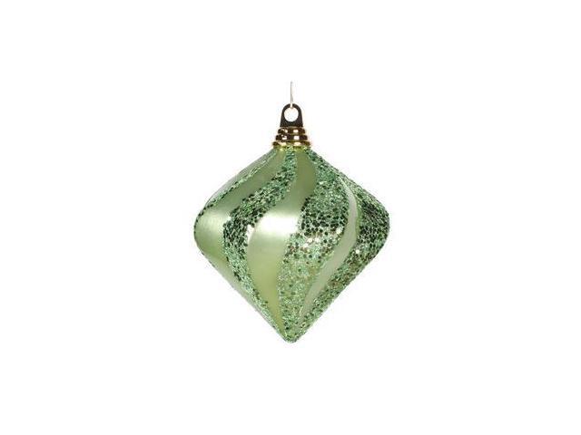 Celadon Green 6 Vickerman M133254 Candy Glitter Swirl Diamond Decor Celadon Green 6 Vickerman M133254 Candy Glitter Swirl Diamond Decor