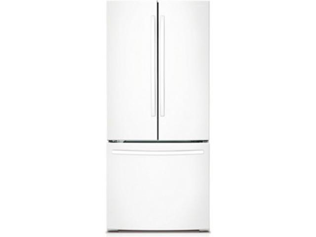21.6 cu. ft. French Door Refrigerator with 5 Spill Proof Shelves, 2 Humidity Controlled Crispers, Ice Maker, LED Lighting, Energy Star Rated and Internal Digital Display: White