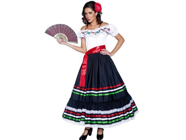 Sexy Senorita Womens Mexican Spanish Halloween Costume