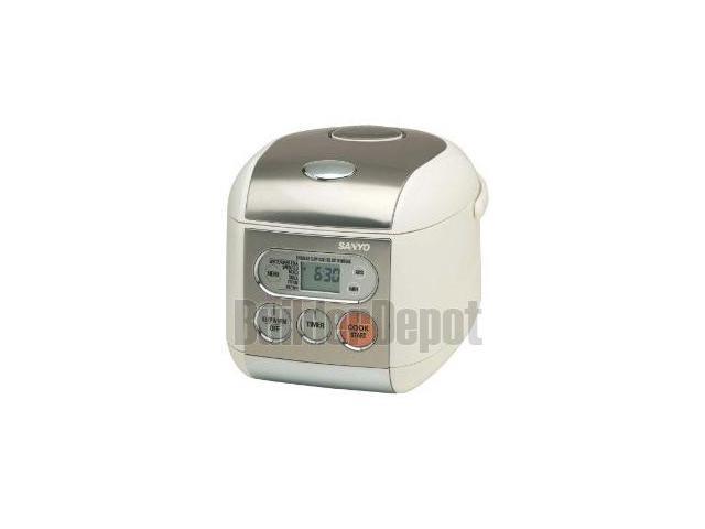 Best Buy: Sanyo Micom Rice Cooker & Steamer Off White ECJ-F50S