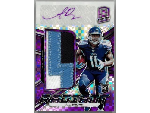 AJ (A.J.) Brown signed 2019 Panini Unparalleled TriColor Patch