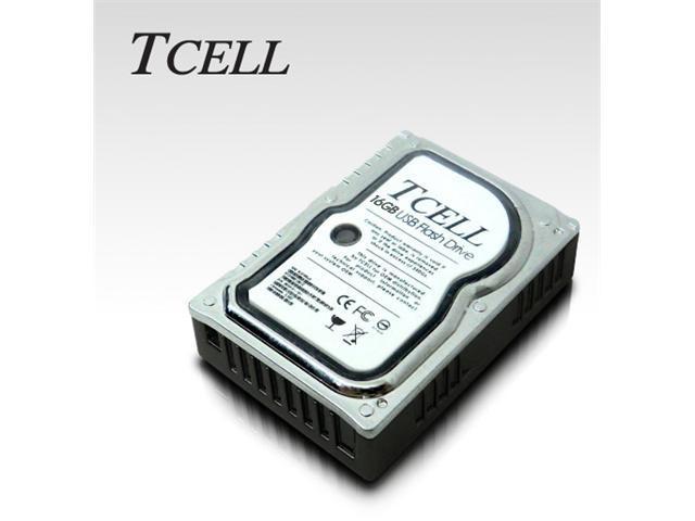 TCELL XS Mini Hard Disk USB 2.0 Flash Drive - 16GB - Silver