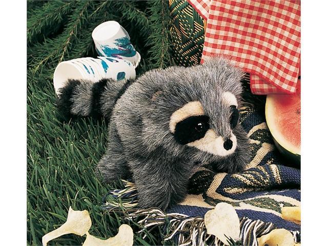 raccoon hand puppet