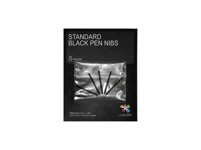 Wacom ACK20001 Standard Nibs, Black, 5-Pack 