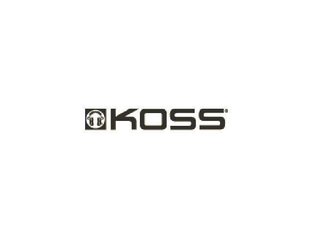 KOSS Black/Silver 187189 3.5mm Connector Ultra Light Sports Headphone