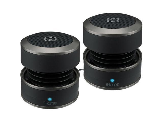 iHome IBT63BC Black Bluetooth Mini Speaker System