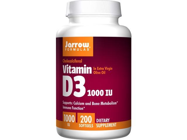 Vitamin D3 1000 Iu Jarrow Formulas 200 Softgel