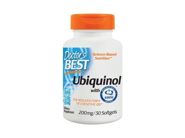 Doctor's Best Best Ubiquinol Featuring Kaneka QH Antioxidant 200 mg 120 Softgels 
