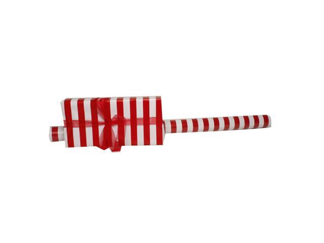 Jam Paper Wrapping Paper Rolls - 40 Sq ft. - Christmas Red & White Jumbo Striped - Sold Individually