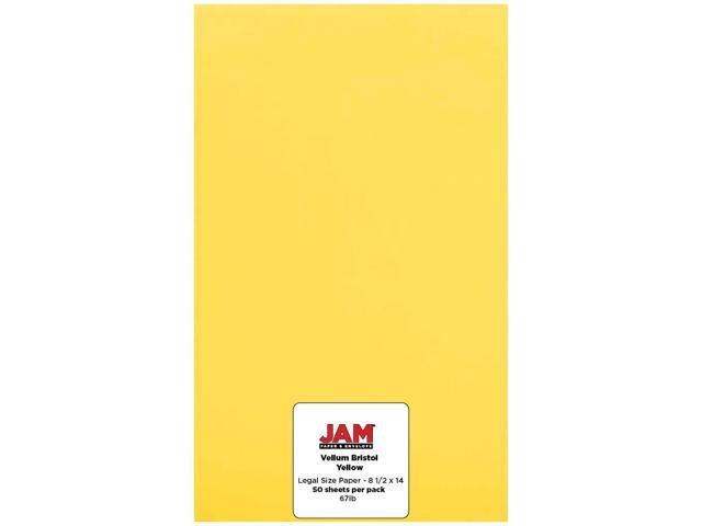 High-Quality Yellow Vellum Bristol 67lb 8 1/2x14 Legal Cardstock