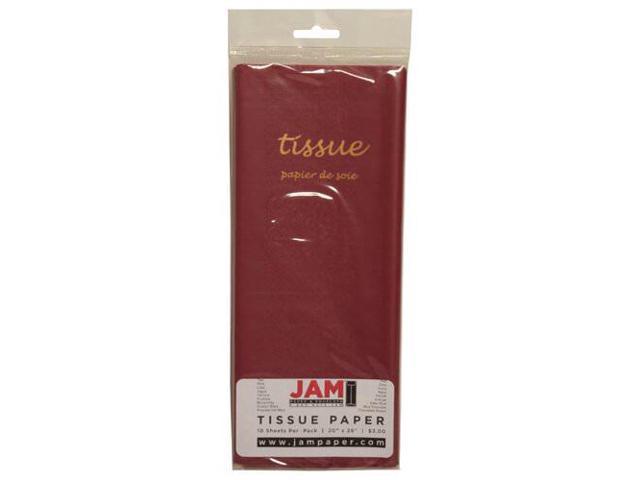 Jam Paper Tissue Paper - Burgundy - 10 Sheets/Pack