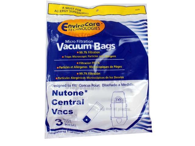 Broan Nutone 391 CV350 CV352 CV353 CV450 Central Vacuum Bags 3 Pack Genuine 