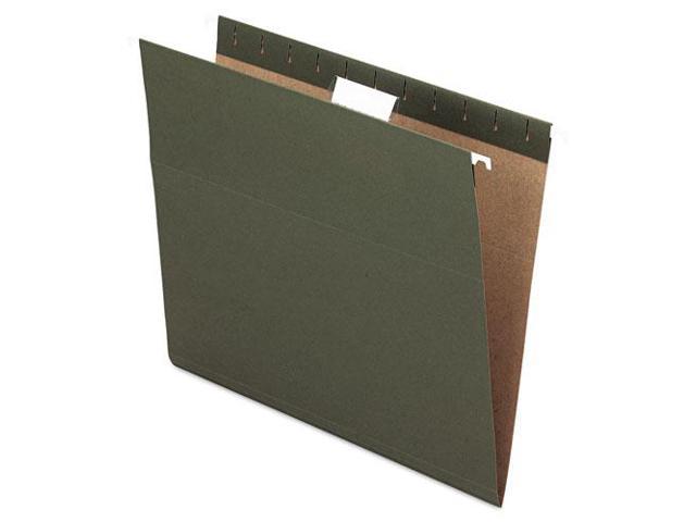 Photo 1 of Pendaflex Essentials Colored Hanging Folders 1/5 Tab Letter Standard Green 25