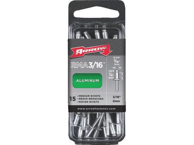20-Pack Arrow Fastener RMA5//32IP Medium Aluminum 5//32-Inch Rivets