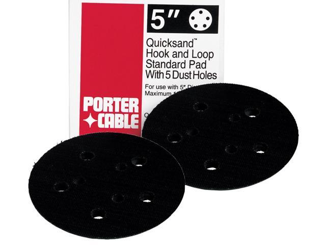 Porter Cable 13904 Aftermarket 5/" 5 Hole Hook /& Loop Random Orbit Sander Pad 2PK