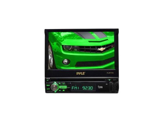 PYLE PLBT72G 7" 1-Din Motorized Touch DVD/CD/USB/Aux-In Player w/ Bluetooth & GPS