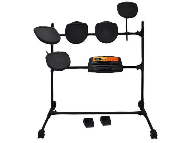 PYLE-PRO PED03 Electronic Drum Set with 5 Pads, 2 Pedals, Natural Response Cymbals and Drums