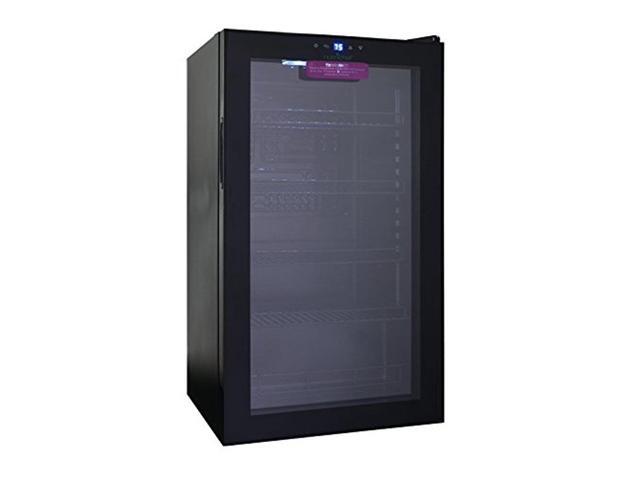 Nutrichef 132 Can Beverage Cooler Refrigerator With Glass Door