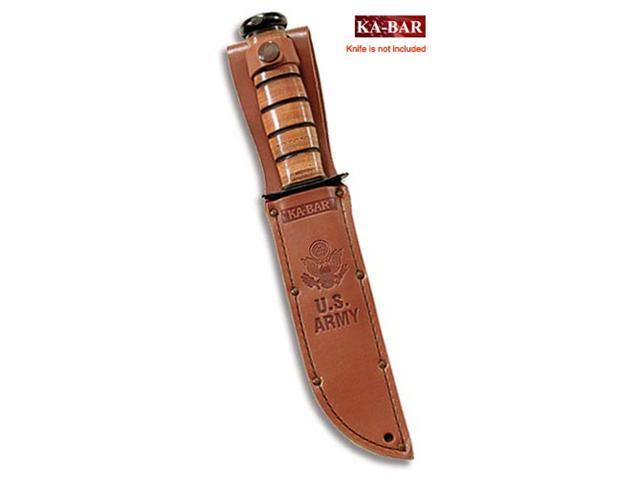 Ka Bar Brown Leather Sheath For Full Size 7 Knives With Us Army Logo New 12s Newegg Com