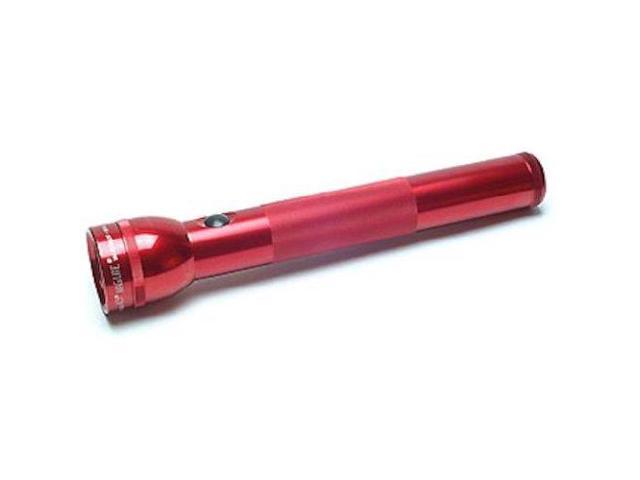 Maglite S2D036 Red 2 D Cell Water Resistant Adjustable Beam Flashlight 