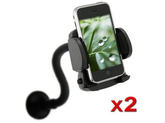 2x Car Windshield Mount Holder Cradle compatible with iPhone® 3G 4G 4 4S