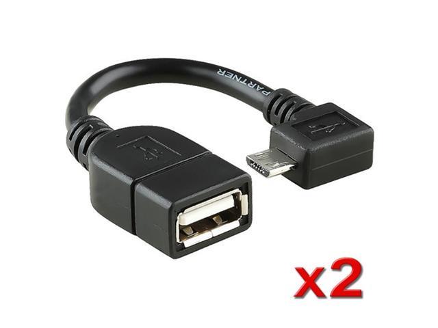 2X Micro USB Otg Host Cable Compatible With Samsung© Galaxy S2 Sprint Epic 4G Touch D710