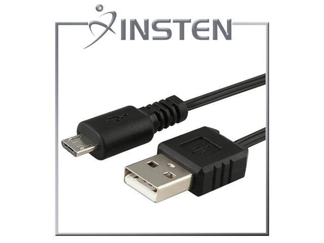 INSTEN - Retractable [2-in-1] Micro USB Cable , Black