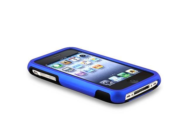BLUE BLACK 3PIECE HARD CASE COVER compatible with iPhone® 3G 3GS S