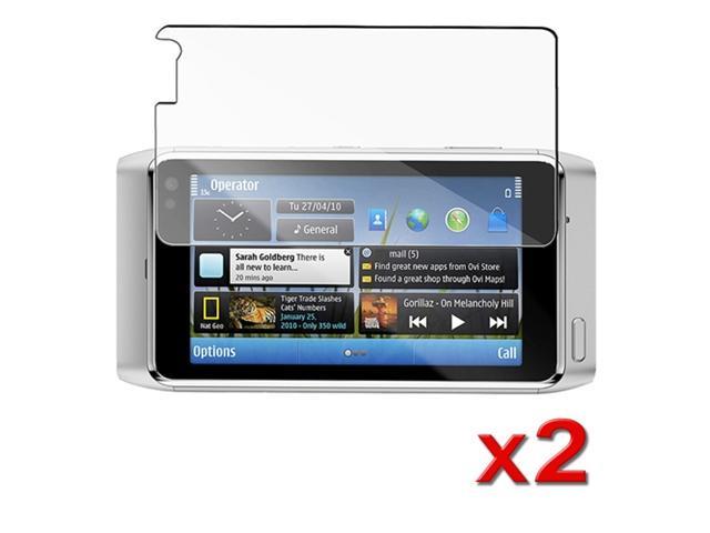 2 Pack Transparent Clear LCD Screen Protector Film compatible with Nokia N8