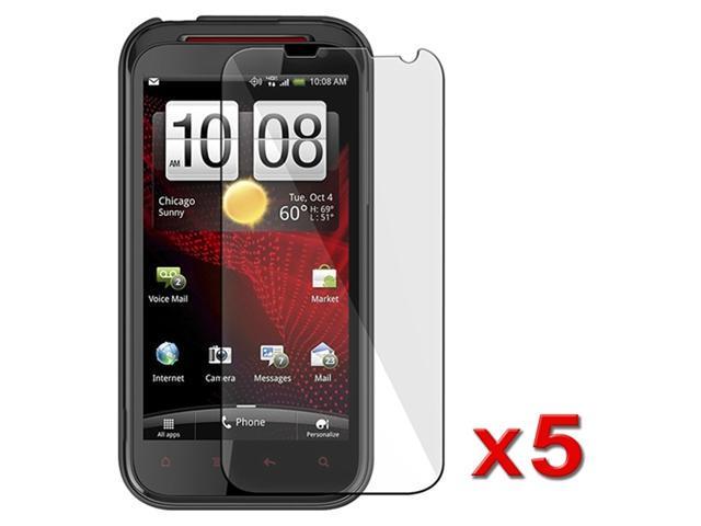 5 x Reusable Screen Protector Shields compatible with HTC Vigor/ Rezound