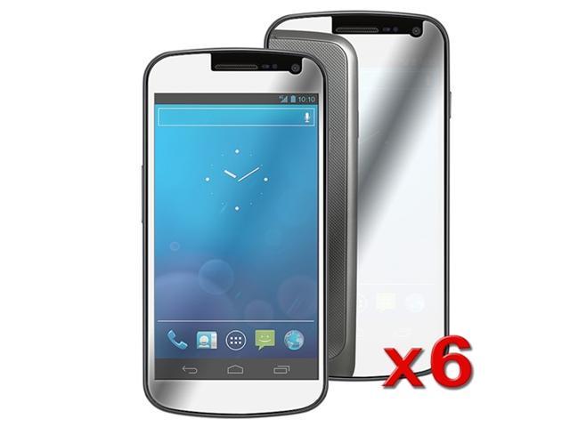 6 MIRROR Shiny Reflective LCD Screen Protector compatible with Samsung© Galaxy Nexus i515