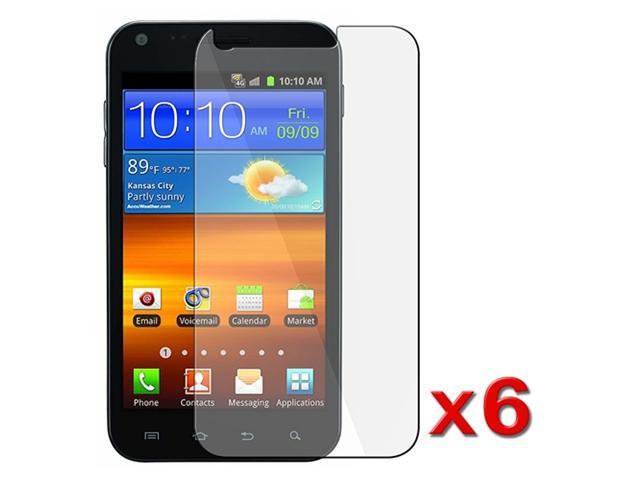 6 Pcs New Clear LCD Screen Protector compatible with Samsung© Sprint Epic 4G Touch Galaxy S2