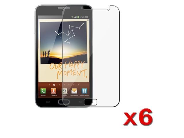 6 Premium LCD Clear Screen Protector Cover Guard compatible with Samsung© Galaxy Note N7000