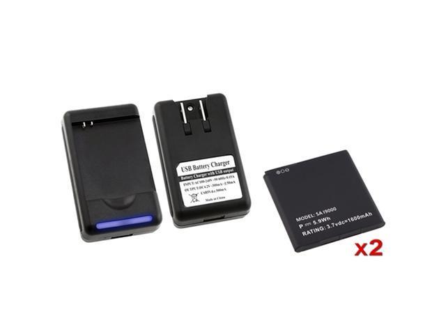 DESKTOP HOME 2 BATTERY+CHARGER compatible with Samsung© Captivate