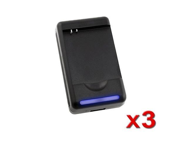 3x Battery Deskyop Charger compatible with Samsung© Galaxy S 4G T959