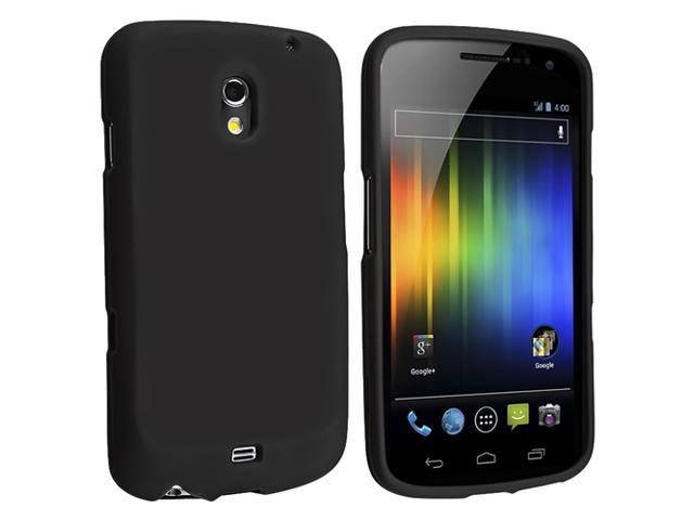 Snap-on Rubber Coated Case compatible with Samsung© Galaxy Nexus i9250, Black
