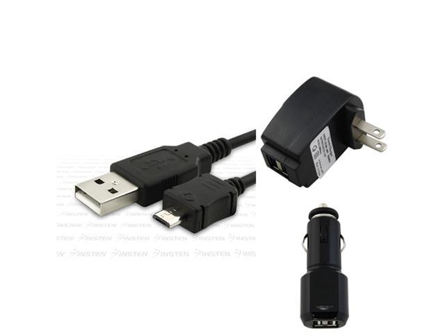3 Accessory INSTEN Cable Charger compatible with Sprint HTC EVO 4G