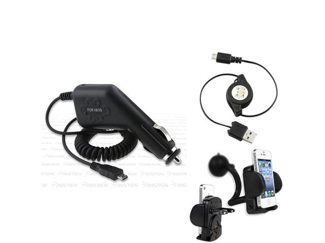Compatible With HTC Droid Incredible Thunderbolt Charger+Mount+USB