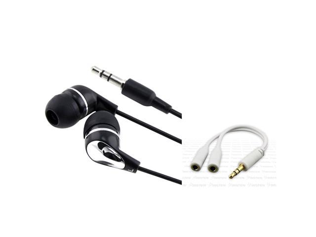 Headset+INSTEN Splitter compatible with iPhone® iPod touch® 3 4 G IOS
