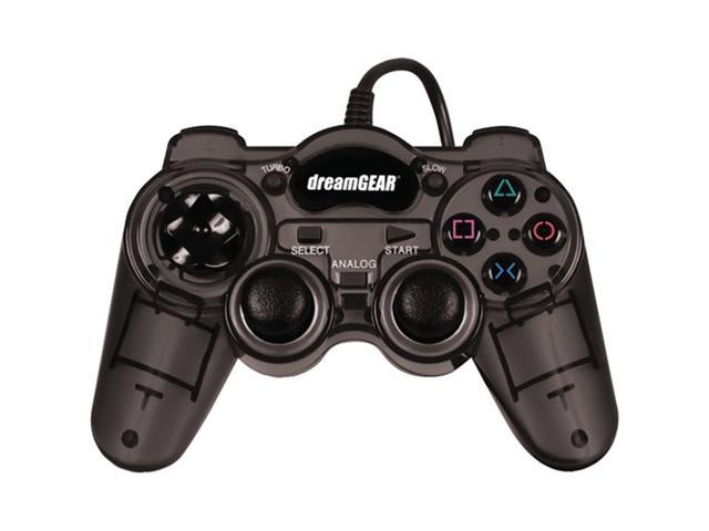 DreamGear Dreamshock Micro wired controller for PS2. pressure sensitive buttons. slow motion and turbo features for enhanced game play. Model DGPN-511
