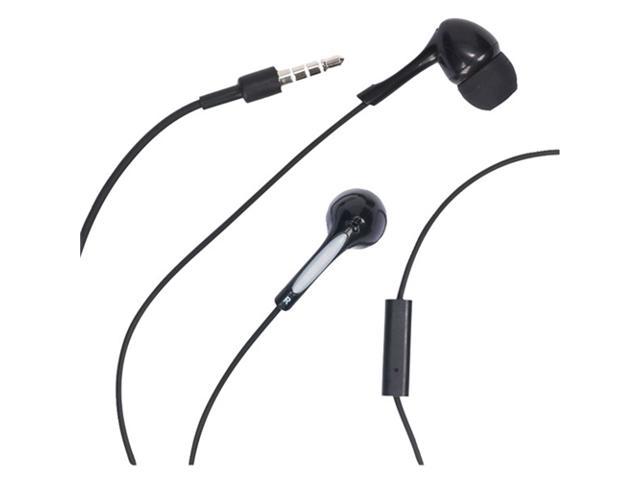 Rca Hp59Mic Noise-Isolating Stereo In-Ear Earbuds With In-Line Microphone  , Black
