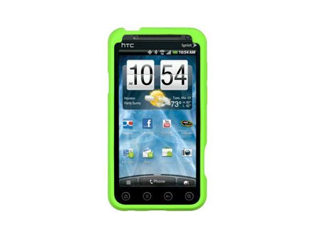 HTC EVO 3D Gel Skin Case Cover - Green