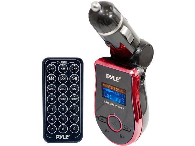 PYLE AUDIO PMP3R2 NEW MOBILE / CAR SD USB MP3 PLAYER WITH FM TRANSMITTER - RED