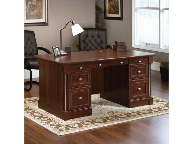 Sauder Palladia Executive Desk In Cherry Newegg Com