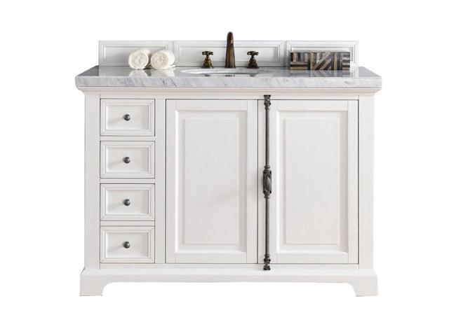 James Martin Providence 48 Single Bathroom Vanity In White No Top