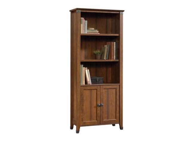 Sauder Carson Forge 3 Shelf Bookcase In Washington Cherry Sauder Carson Forge 3 Shelf Bookcase In Washington Cherry