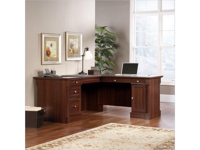 Sauder Palladia L Shaped Cherry Computer Desk Newegg Com Sauder Palladia L Shaped Cherry Computer Desk